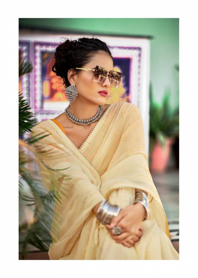 Kashvi Mahi Party Wear Chiffon Printed Designer Saree Collection